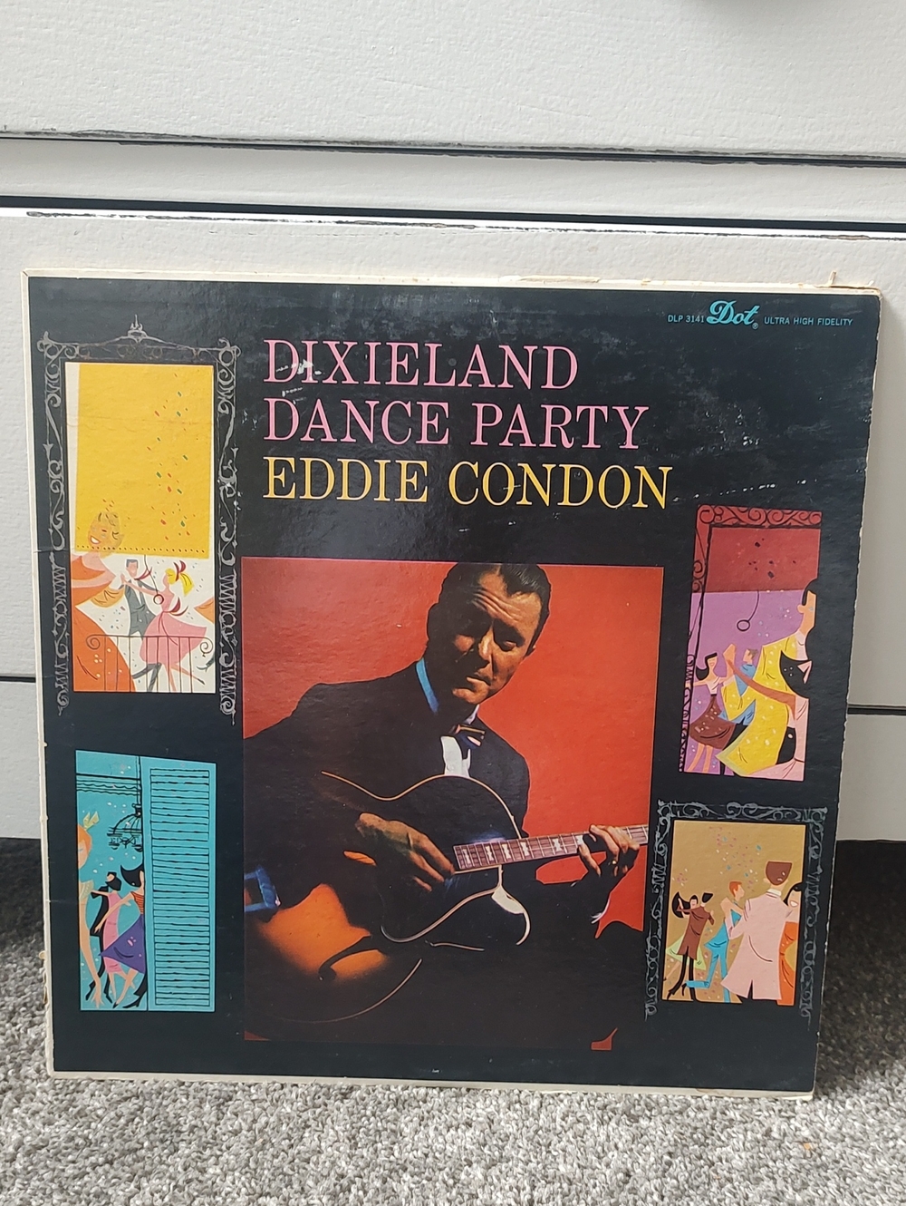 Vintage Dixieland Dance Party Vinyl Record By Jazz Guitarist Eddie Condon